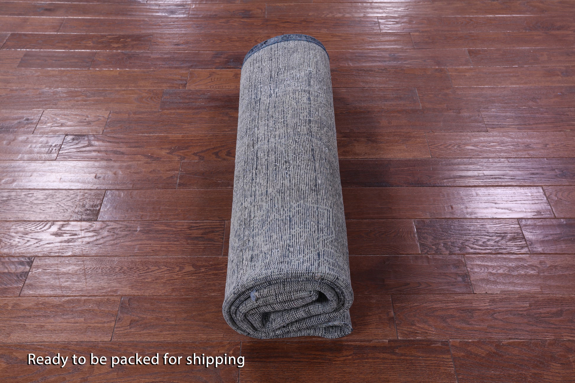 Blue Persian Overdyed Hand Knotted Wool Rug - 6' 7" X 9' 10" - Golden Nile
