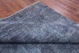 Blue Persian Overdyed Hand Knotted Wool Rug - 6' 7" X 9' 10" - Golden Nile