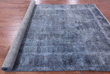 Blue Persian Overdyed Hand Knotted Wool Rug - 6' 7" X 9' 10" - Golden Nile