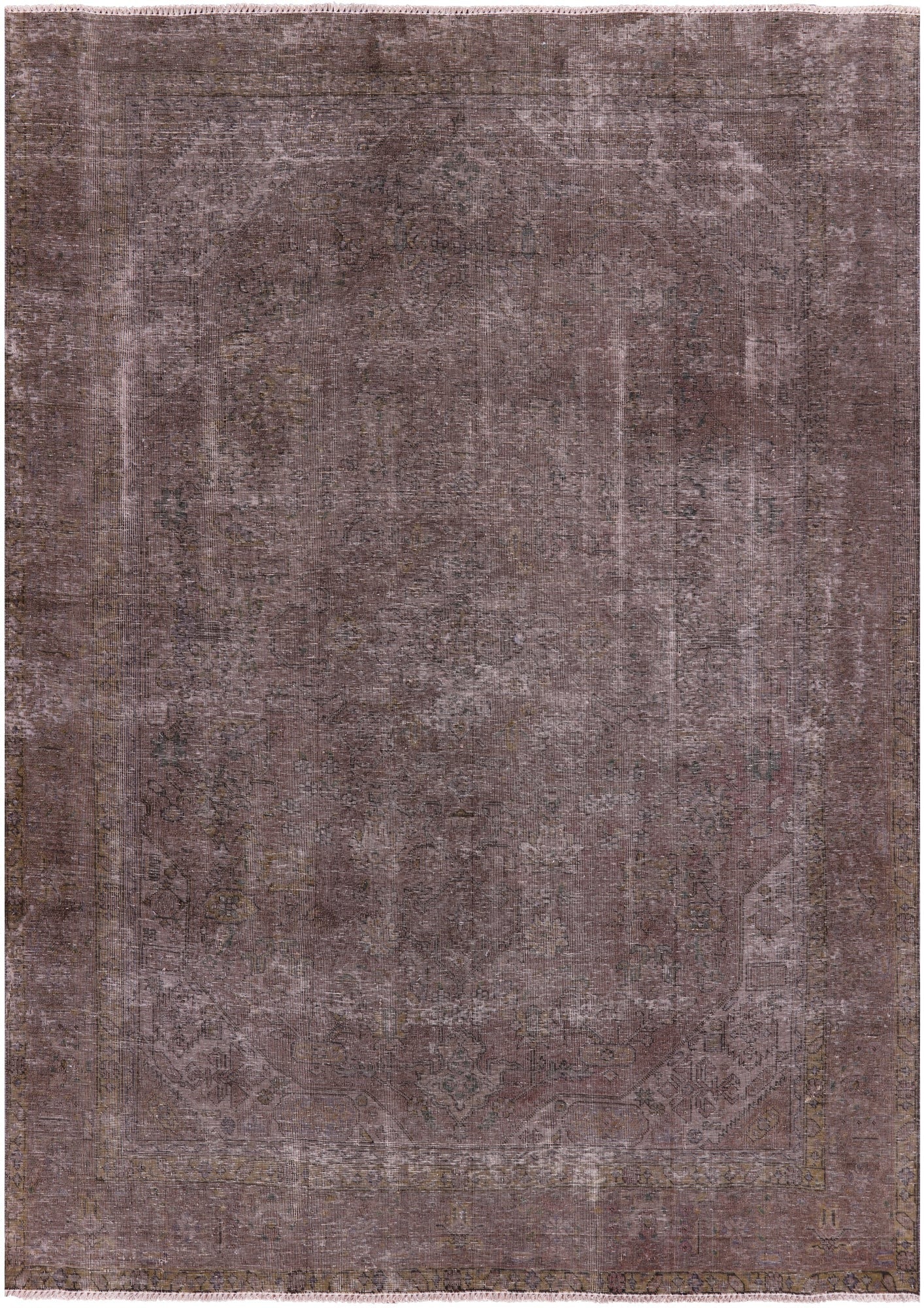 Persian Overdyed Hand Knotted Wool Rug - 6' 6" X 9' 2" - Golden Nile
