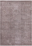 Ivory Persian Vintage White Wash Hand Knotted Wool Rug - 7' 1" X 9' 10" - Golden Nile