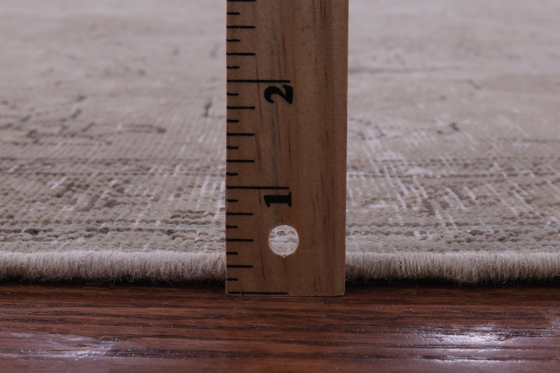 Ivory Persian Vintage White Wash Hand Knotted Wool Rug - 7' 1" X 9' 10" - Golden Nile