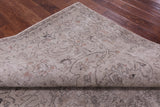 Ivory Persian Vintage White Wash Hand Knotted Wool Rug - 7' 1" X 9' 10" - Golden Nile