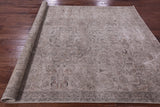 Ivory Persian Vintage White Wash Hand Knotted Wool Rug - 7' 1" X 9' 10" - Golden Nile