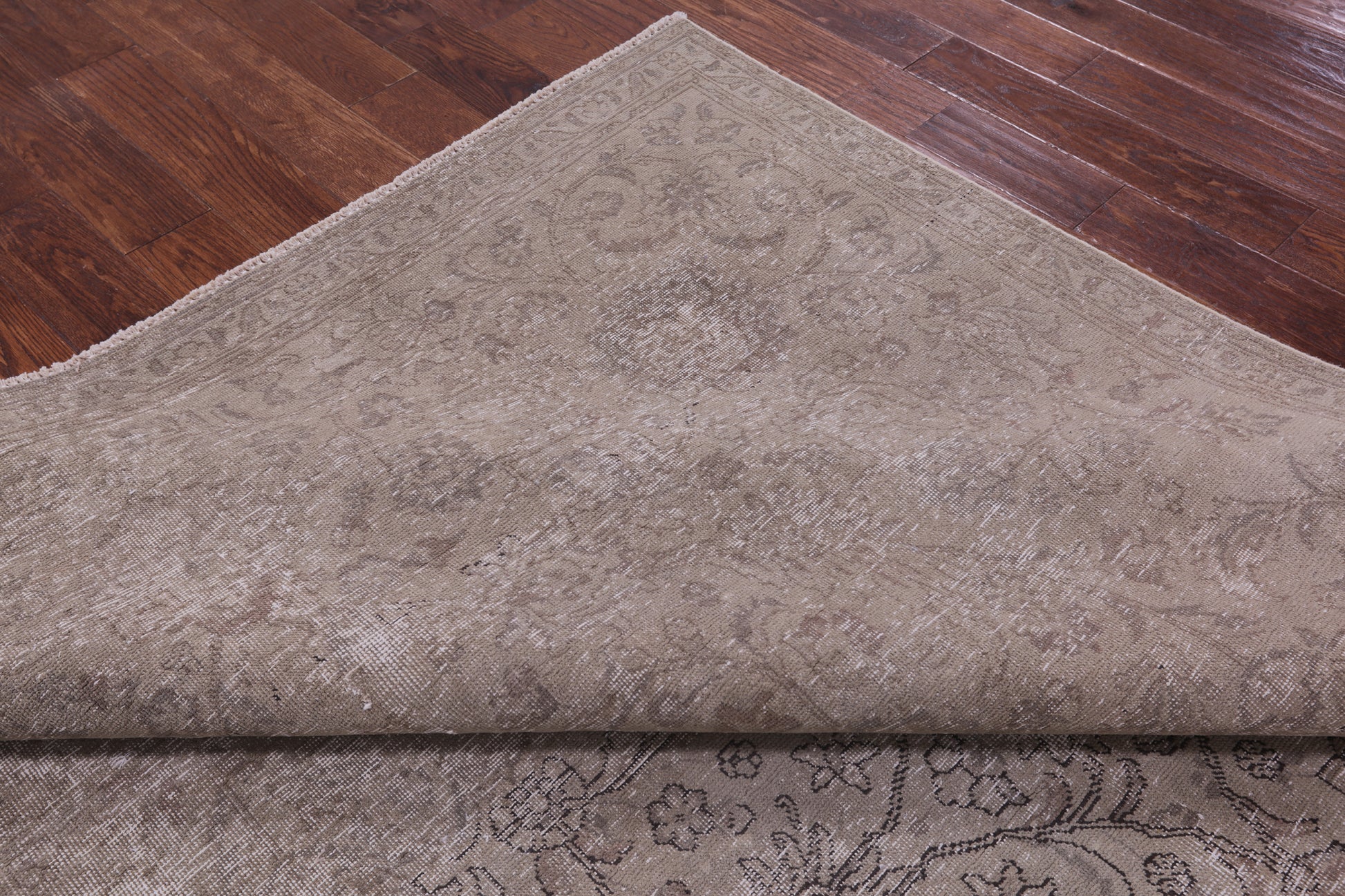 Persian Vintage White Wash Hand Knotted Wool Rug - 7' 5" X 10' 6" - Golden Nile