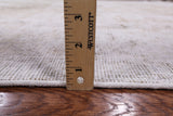 Ivory Persian Vintage White Wash Hand Knotted Wool Area Rug - 8' 10" X 12' 0" - Golden Nile