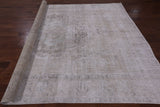 Ivory Persian Vintage White Wash Hand Knotted Wool Area Rug - 8' 10" X 12' 0" - Golden Nile