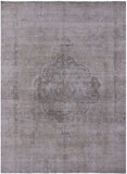 Ivory Persian Vintage White Wash Hand Knotted Wool Area Rug - 8' 10" X 12' 0" - Golden Nile