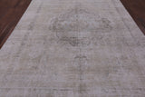 Ivory Persian Vintage White Wash Hand Knotted Wool Area Rug - 8' 10" X 12' 0" - Golden Nile