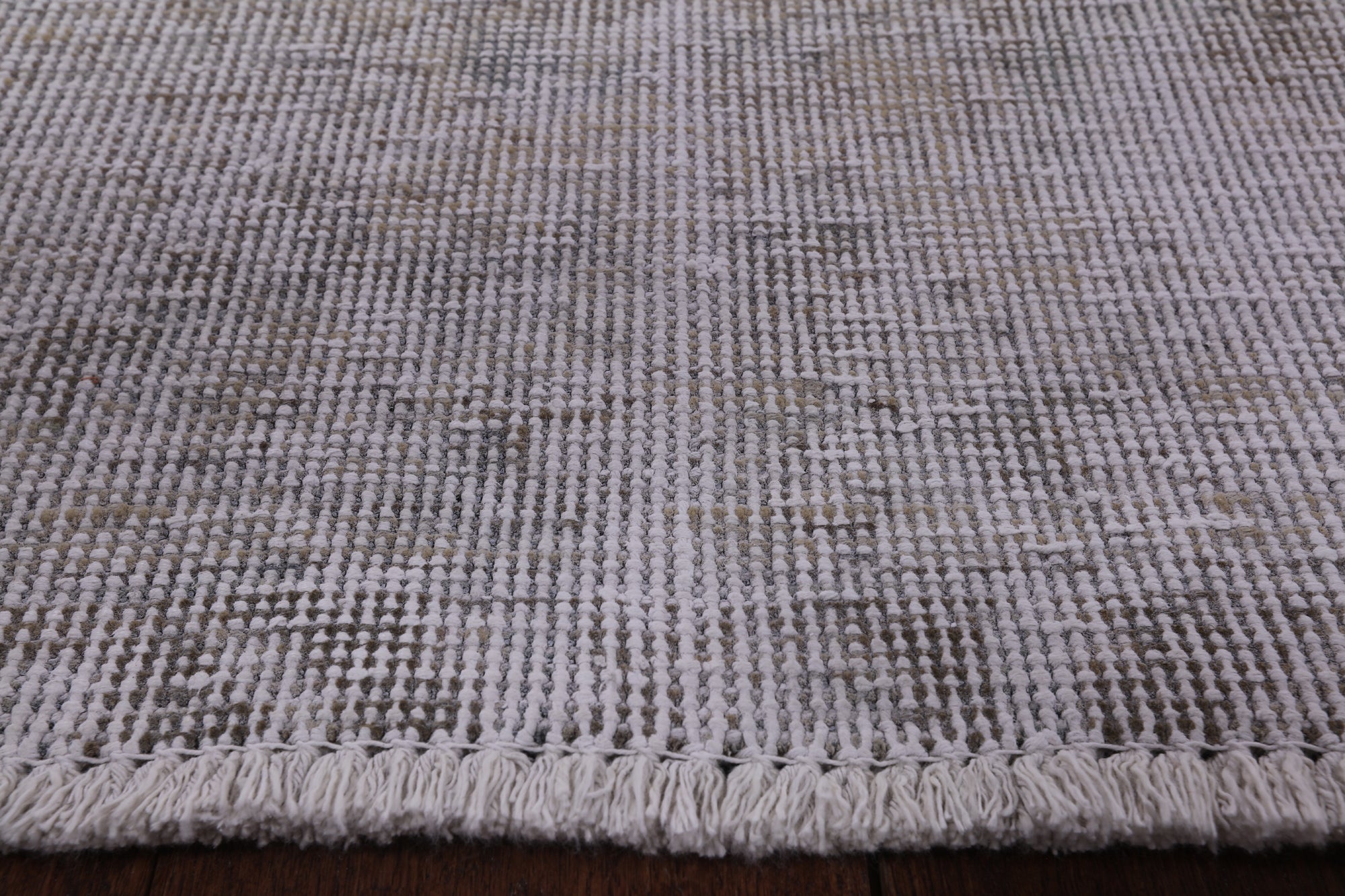 Ivory Persian Vintage White Wash Hand Knotted Wool Area Rug - 8' 10" X 12' 0" - Golden Nile