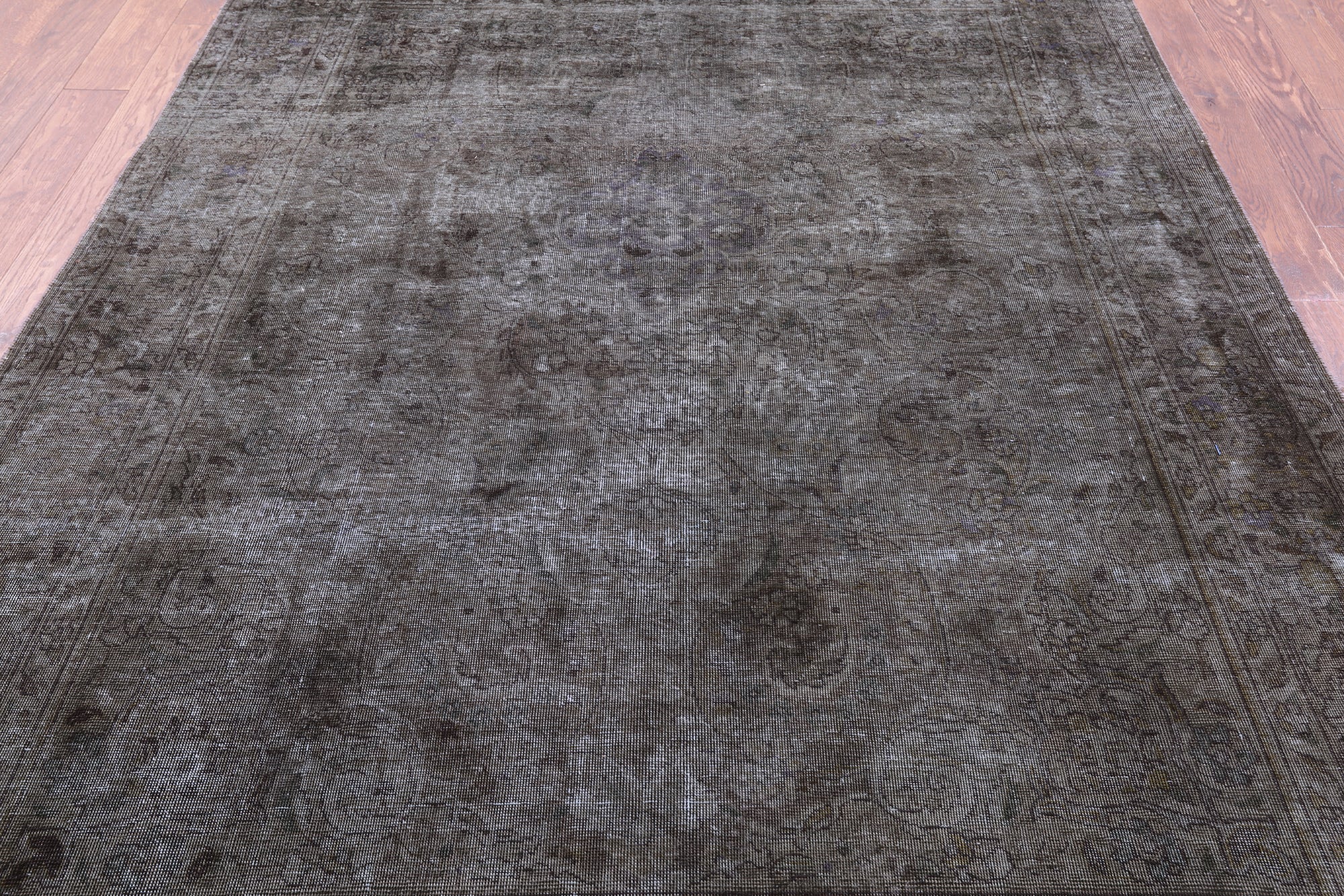 Persian Overdyed Hand Knotted Wool Rug - 6' 7" X 8' 8" - Golden Nile