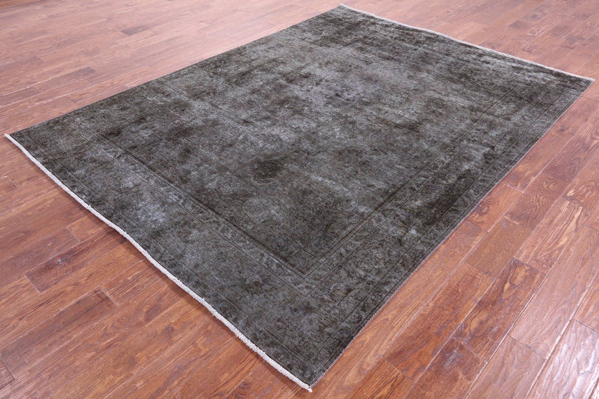 Persian Overdyed Hand Knotted Wool Rug - 6' 7" X 8' 8" - Golden Nile