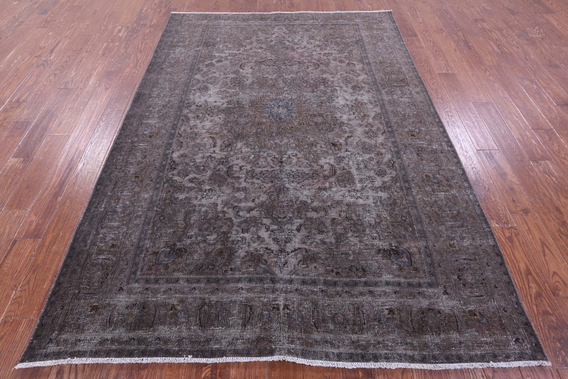 Persian Overdyed Hand Knotted Wool Rug - 6' 4" X 8' 9" - Golden Nile