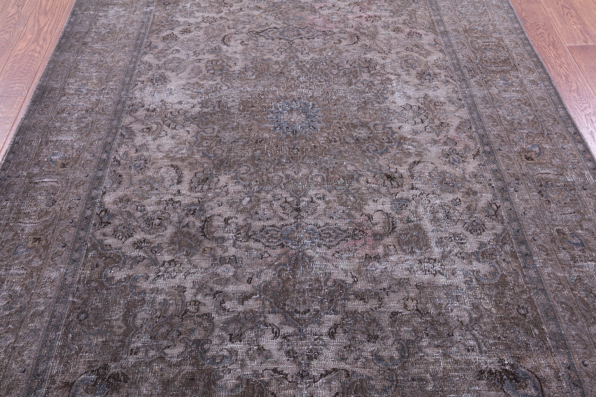 Persian Overdyed Hand Knotted Wool Rug - 6' 4" X 8' 9" - Golden Nile