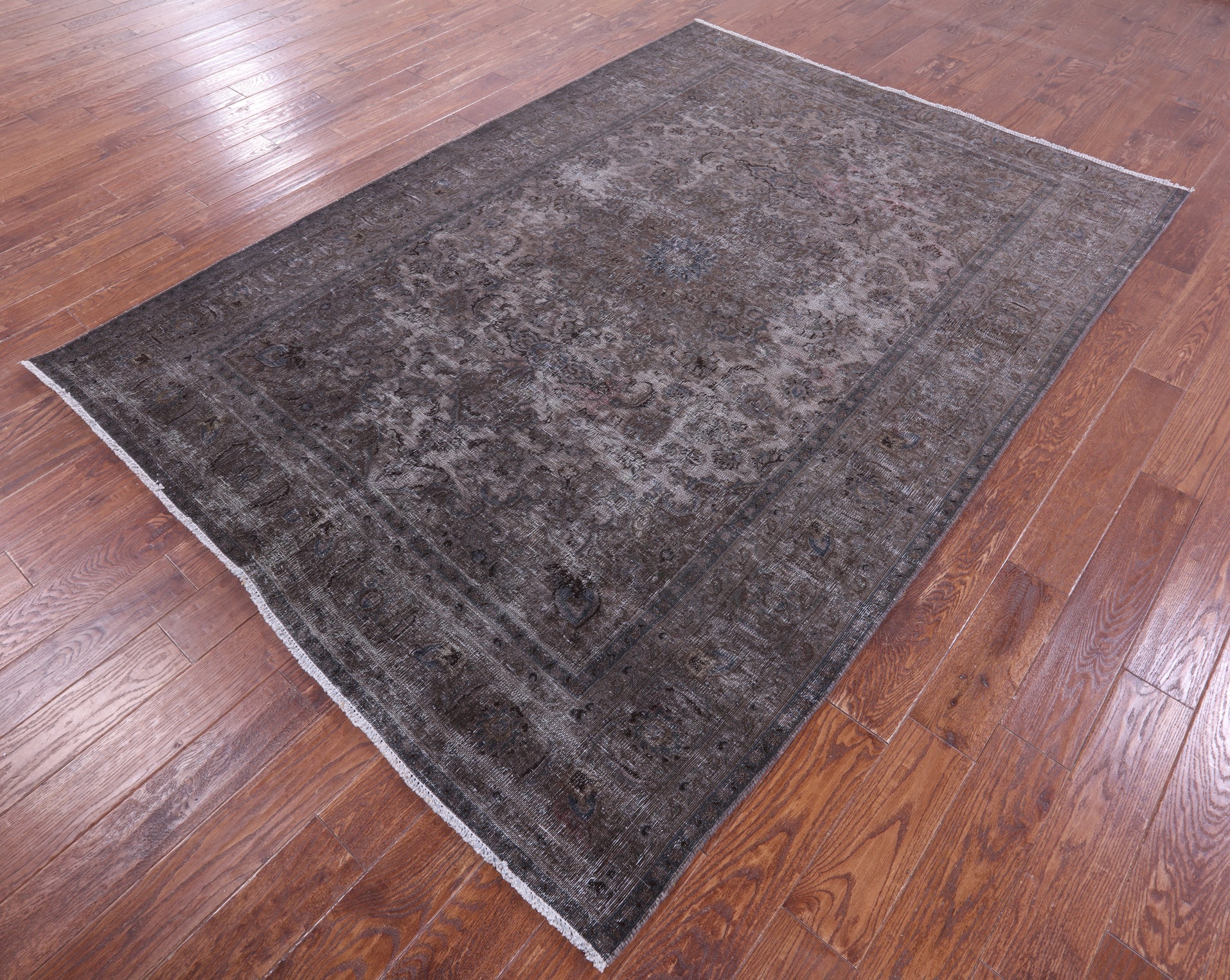 Persian Overdyed Hand Knotted Wool Rug - 6' 4" X 8' 9" - Golden Nile