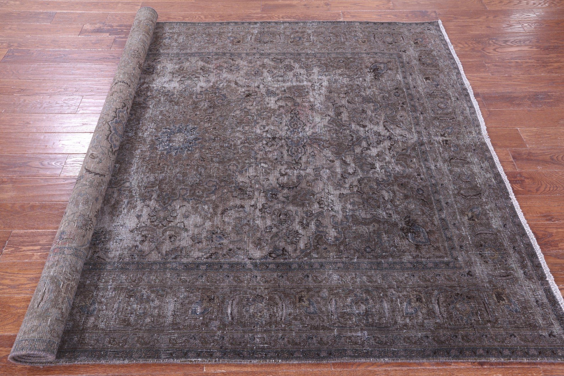 Persian Overdyed Hand Knotted Wool Rug - 6' 4" X 8' 9" - Golden Nile