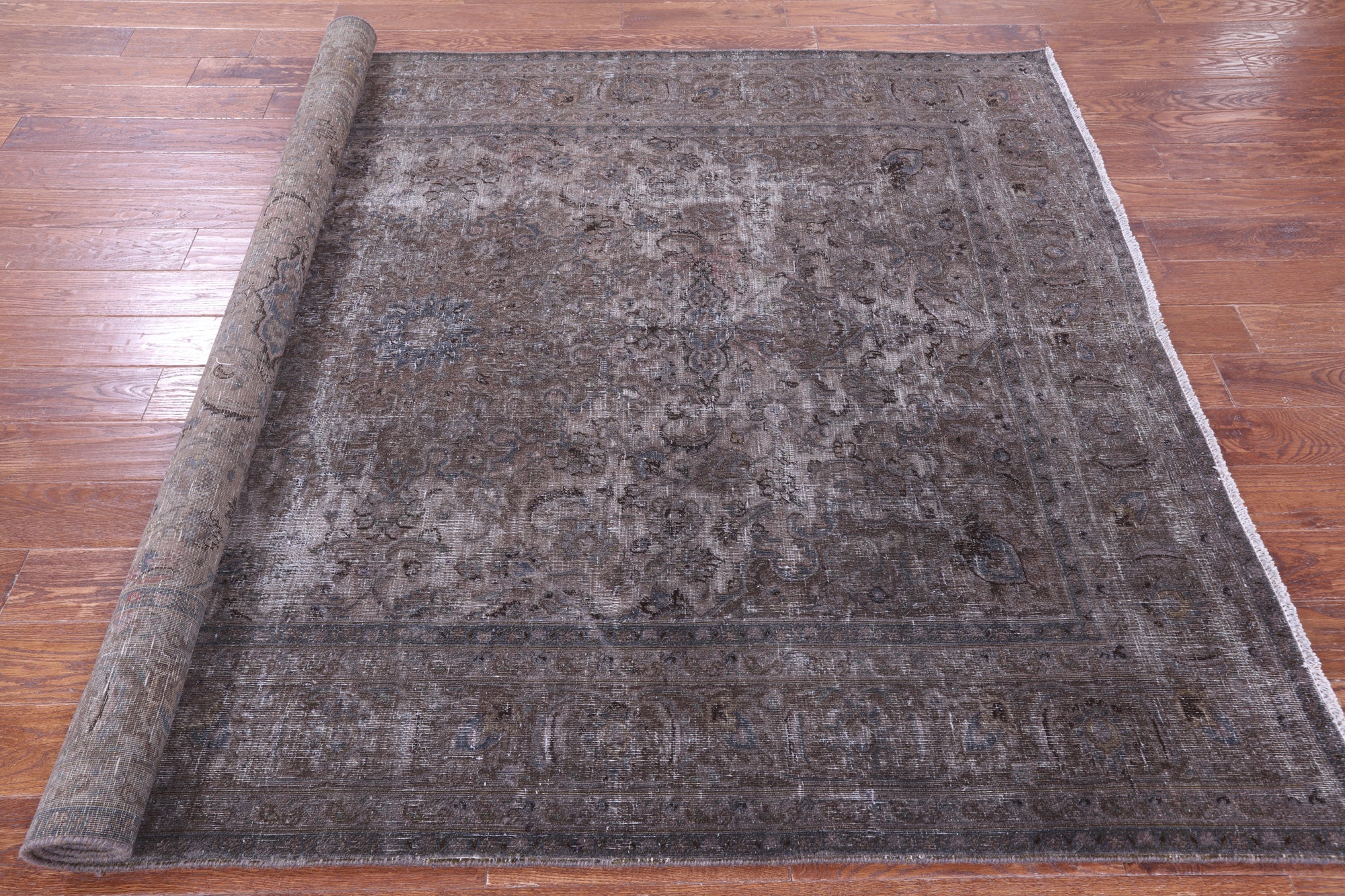 Persian Overdyed Hand Knotted Wool Rug - 6' 4" X 8' 9" - Golden Nile