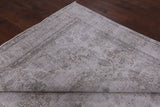 Ivory Persian Vintage White Wash Handmade Wool Area Rug - 8' 3" X 10' 6" - Golden Nile
