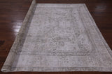 Ivory Persian Vintage White Wash Handmade Wool Area Rug - 8' 3" X 10' 6" - Golden Nile