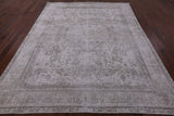 Ivory Persian Vintage White Wash Handmade Wool Area Rug - 8' 3" X 10' 6" - Golden Nile