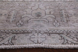 Ivory Persian Vintage White Wash Handmade Wool Area Rug - 8' 3" X 10' 6" - Golden Nile