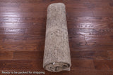 Ivory Persian Vintage White Wash Hand Knotted Wool Rug - 6' 7" X 9' 6" - Golden Nile