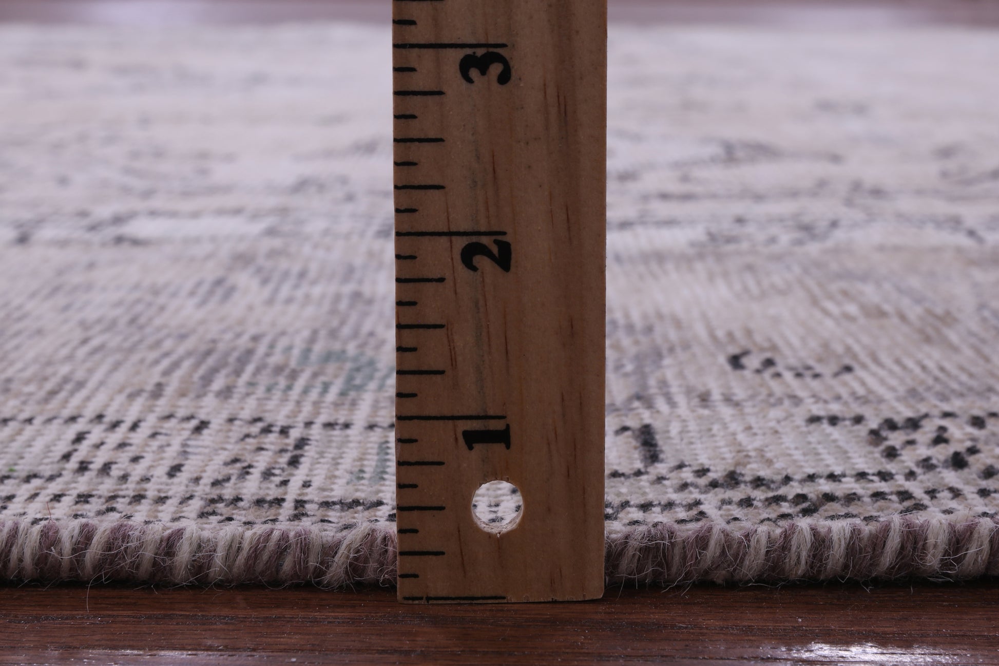 Ivory Persian Vintage White Wash Hand Knotted Wool Rug - 6' 9" X 9' 10" - Golden Nile