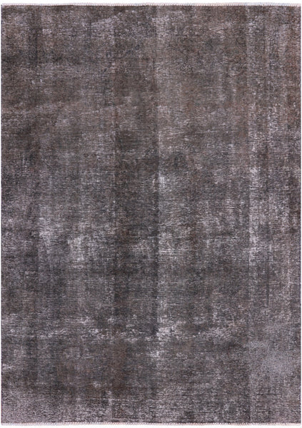Persian Overdyed Hand Knotted Wool Rug - 7' 3" X 10' 2" - Golden Nile