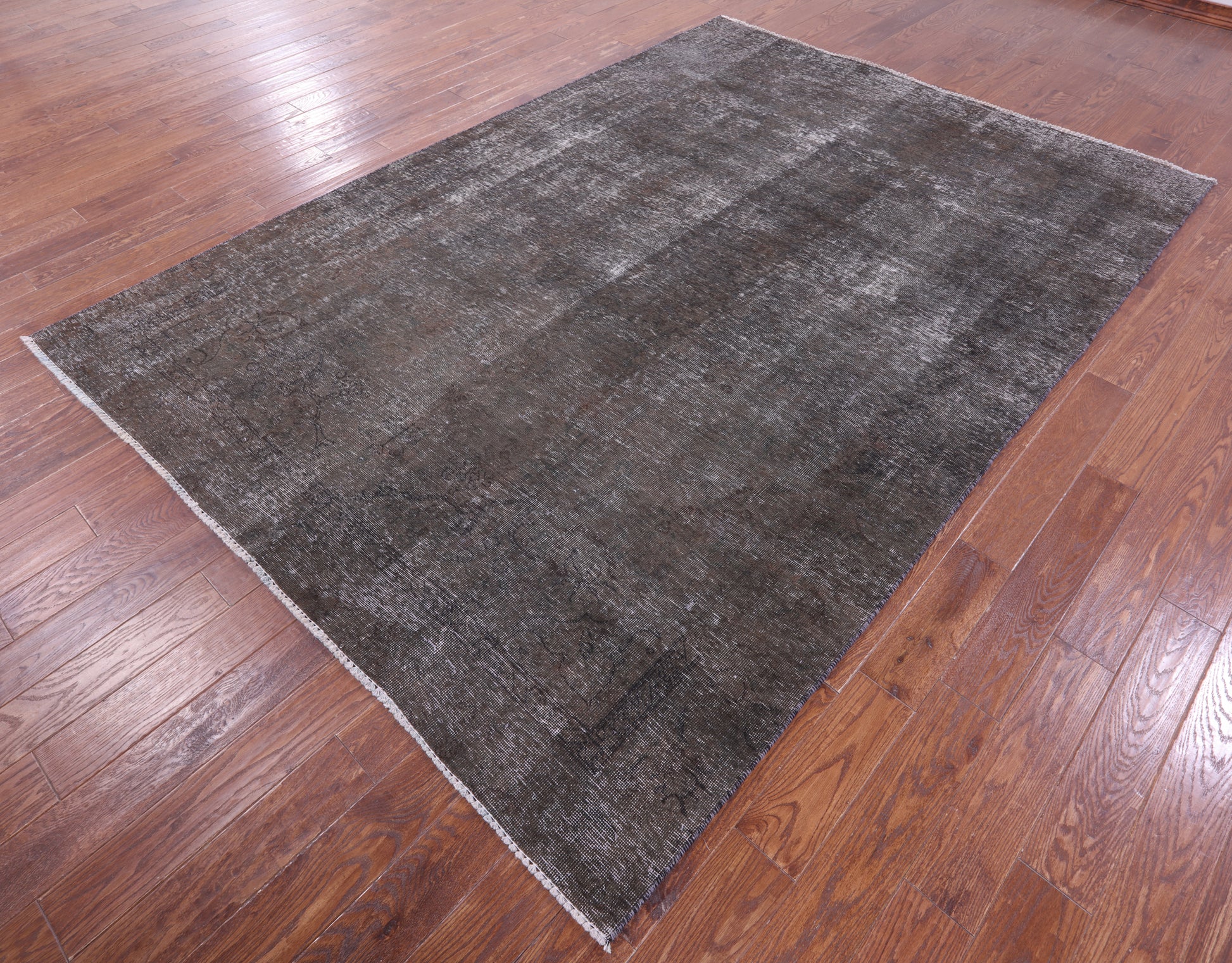 Persian Overdyed Hand Knotted Wool Rug - 7' 3" X 10' 2" - Golden Nile