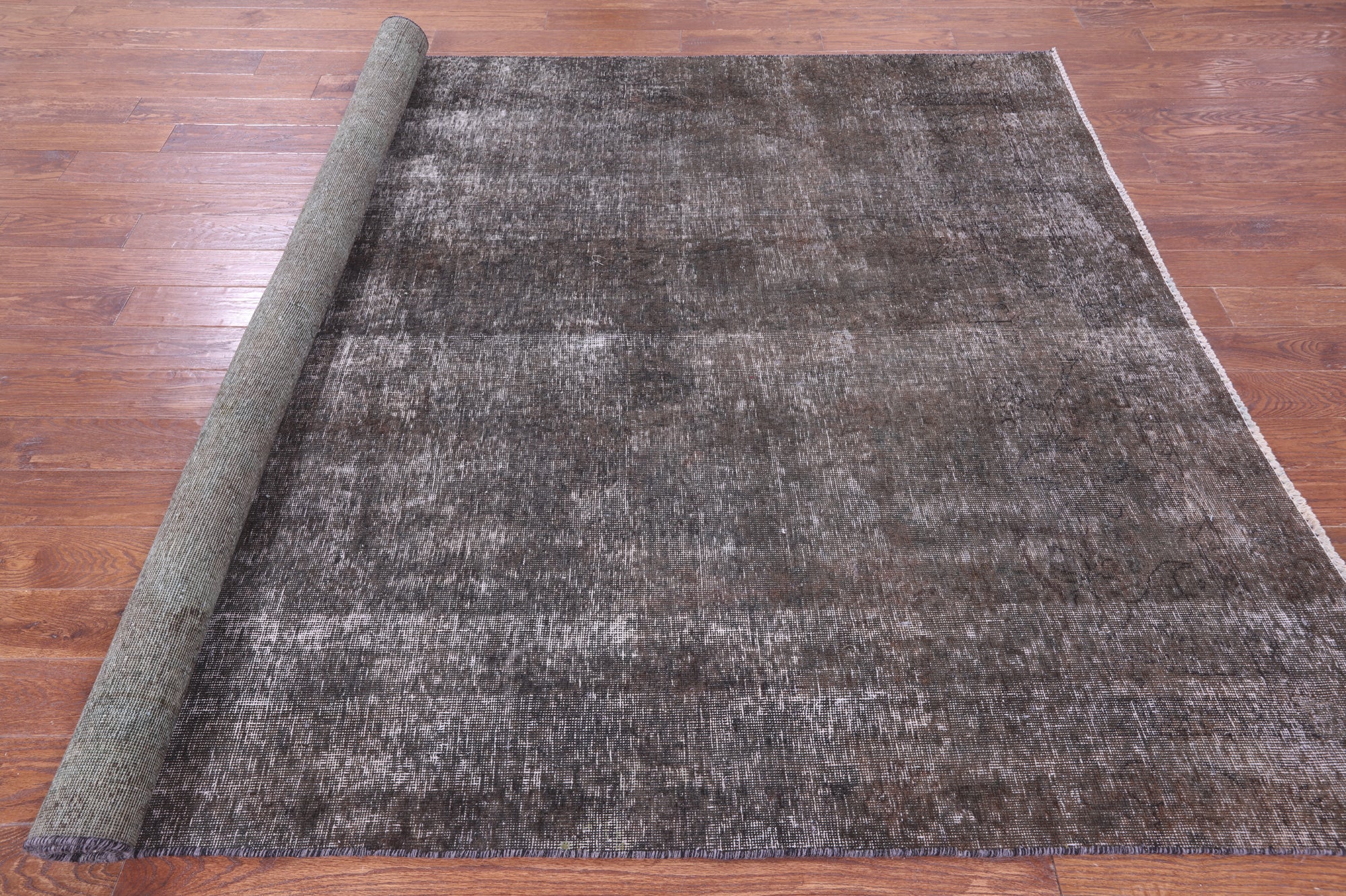 Persian Overdyed Hand Knotted Wool Rug - 7' 3" X 10' 2" - Golden Nile