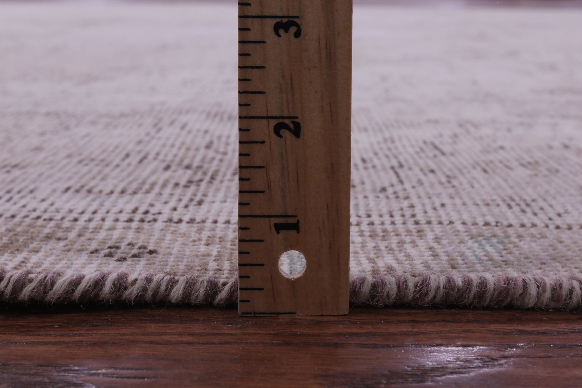 Ivory Persian Vintage White Wash Handmade Wool Rug - 7' 4" X 10' 9" - Golden Nile