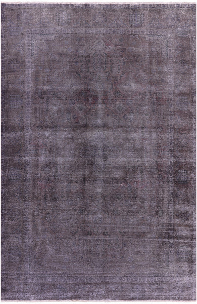 Persian Overdyed Hand Knotted Wool Rug - 6' 5" X 9' 7" - Golden Nile