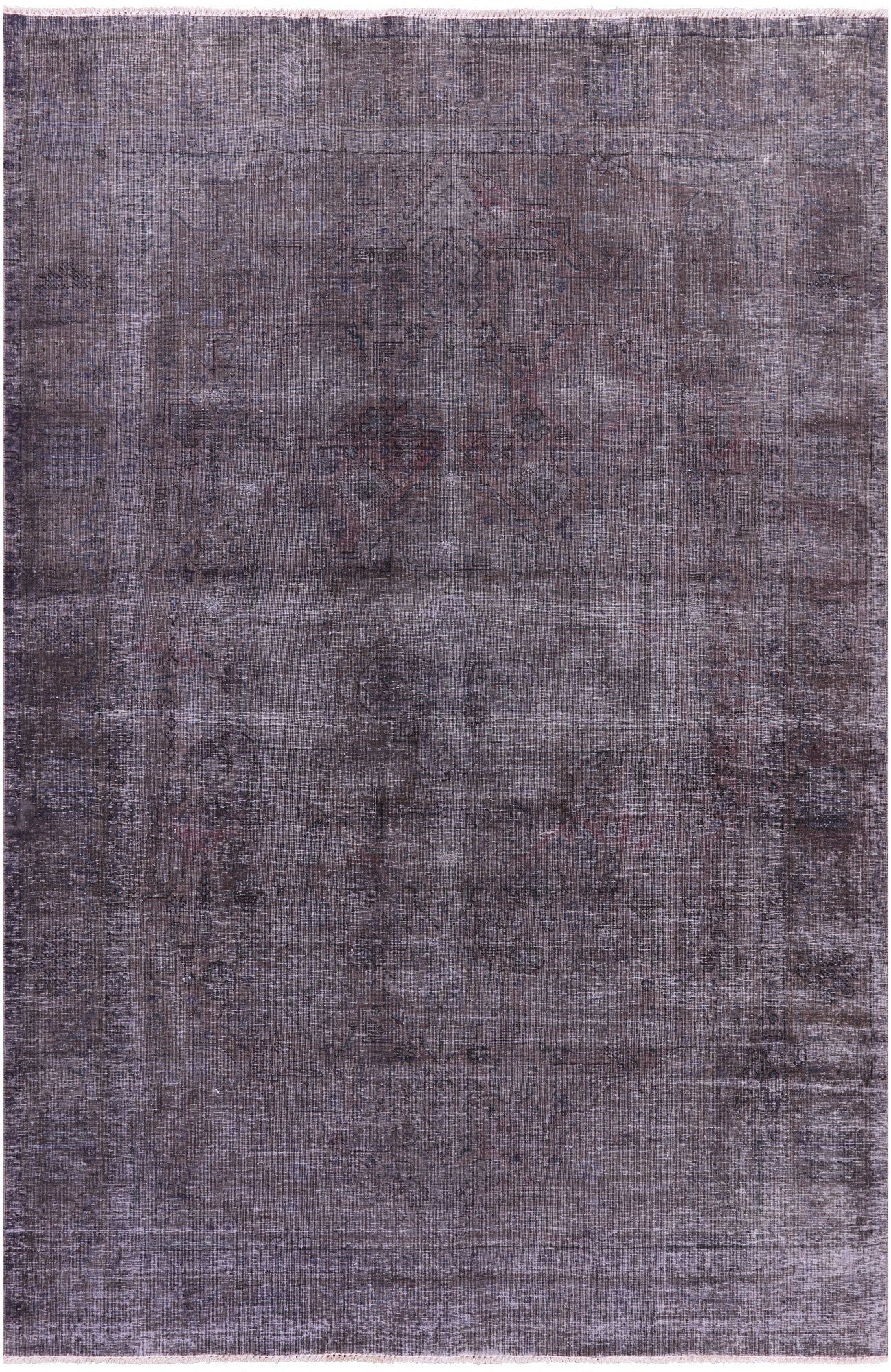 Persian Overdyed Hand Knotted Wool Rug - 6' 5" X 9' 7" - Golden Nile