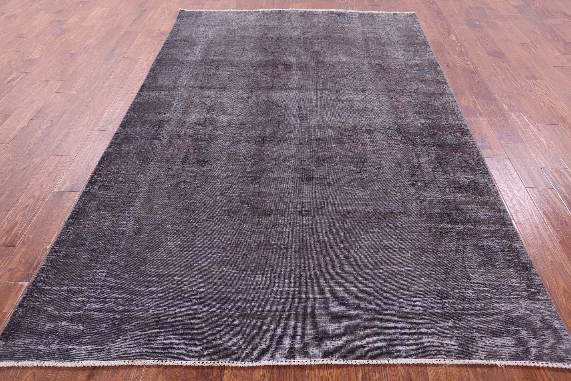 Persian Overdyed Hand Knotted Wool Rug - 6' 5" X 9' 7" - Golden Nile