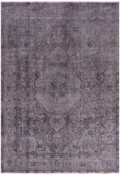 Persian Overdyed Hand Knotted Wool Rug - 6' 5" X 9' 6" - Golden Nile