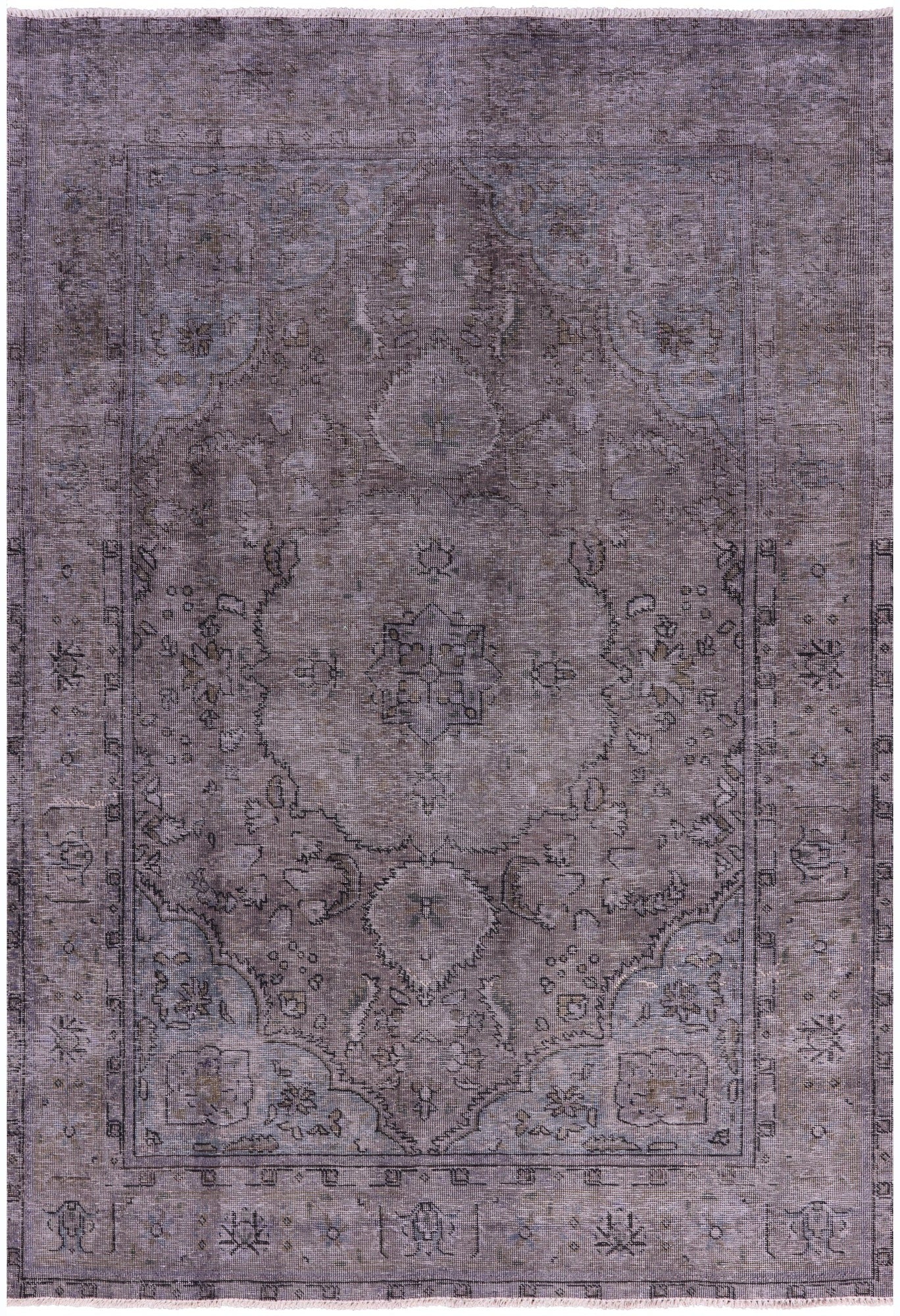 Persian Overdyed Hand Knotted Wool Rug - 6' 5" X 9' 6" - Golden Nile
