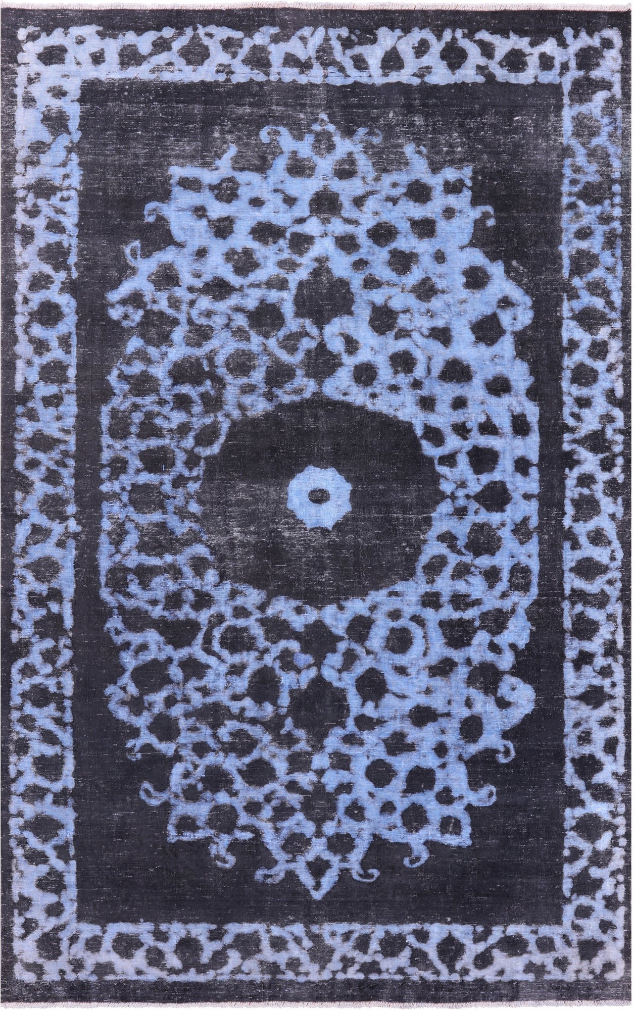 Persian Overdyed Handmade Wool Rug - 6' 4" X 9' 10" - Golden Nile