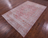 Persian Vintage White Wash Hand Knotted Wool Rug - 6' 5" X 9' 8" - Golden Nile