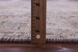 Ivory Persian Vintage White Wash Hand Knotted Wool Rug - 6' 5" X 10' 2" - Golden Nile