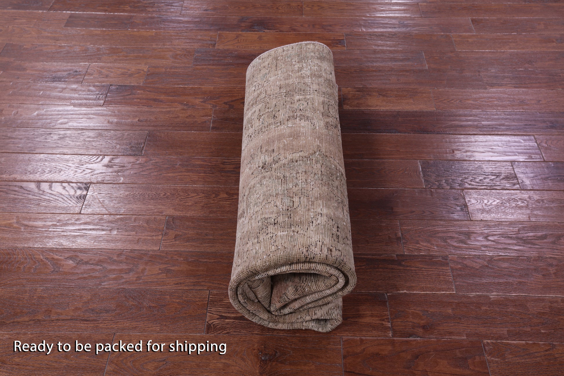 Ivory Persian Vintage White Wash Hand Knotted Wool Rug - 6' 5" X 10' 2" - Golden Nile
