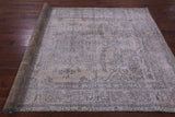 Ivory Persian Vintage White Wash Handmade Wool Rug - 6' 4" X 9' 4" - Golden Nile