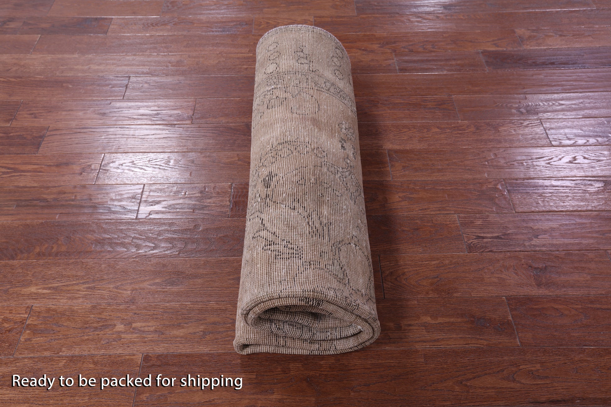 Ivory Persian Vintage White Wash Hand Knotted Wool Rug - 6' 0" X 9' 4" - Golden Nile