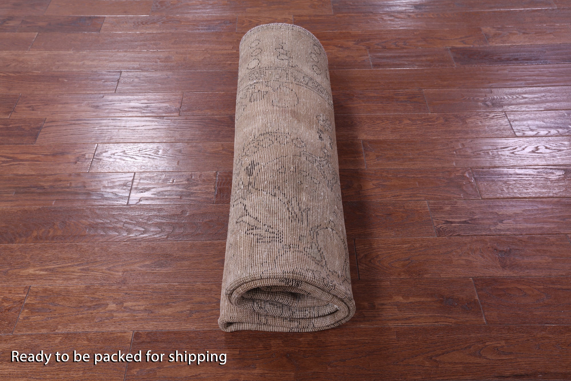 Ivory Persian Vintage White Wash Hand Knotted Wool Rug - 6' 0" X 9' 4" - Golden Nile