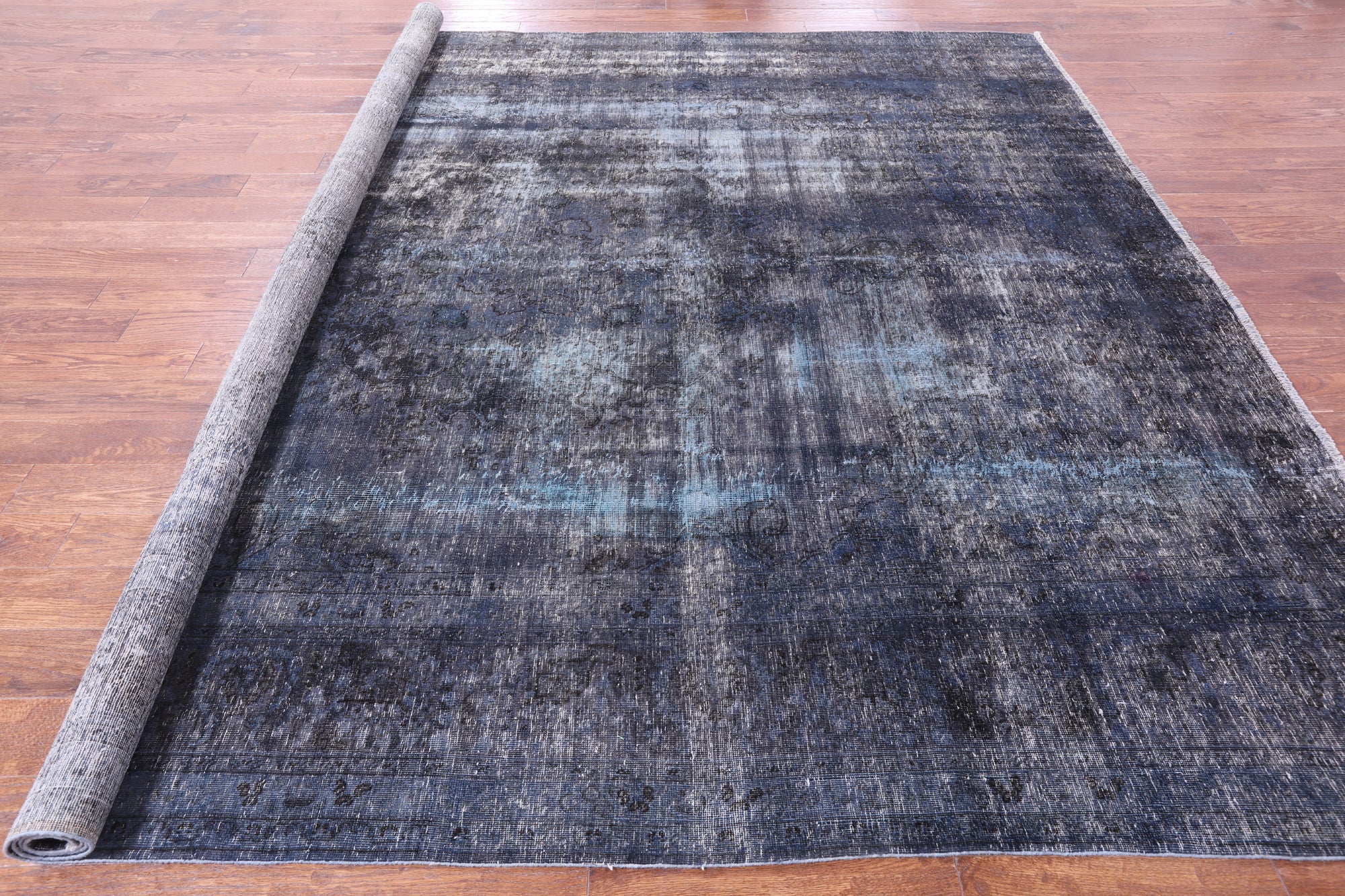 Persian Overdyed Hand Knotted Wool Rug - 9' 9" X 10' 7" - Golden Nile
