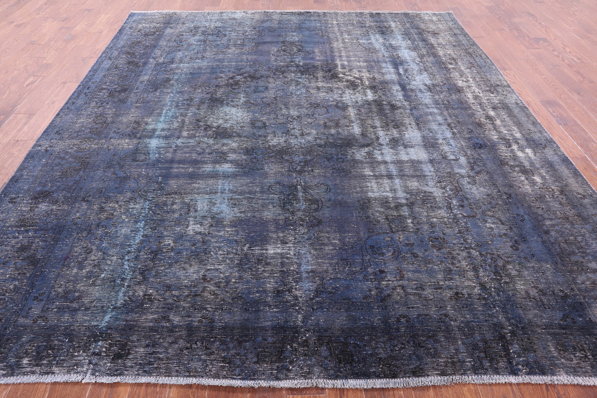 Persian Overdyed Hand Knotted Wool Rug - 9' 9" X 10' 7" - Golden Nile