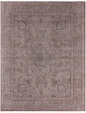 Persian Vintage White Wash Hand Knotted Wool Rug - 9' 10" X 12' 6" - Golden Nile