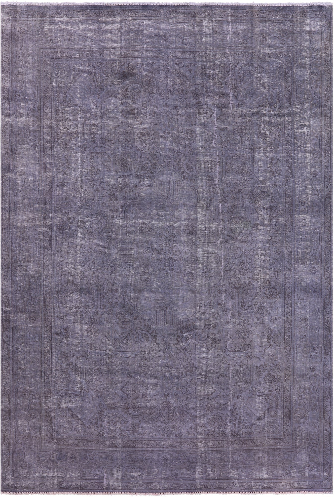 Persian Overdyed Hand Knotted Wool Rug - 7' 10" X 11' 5" - Golden Nile