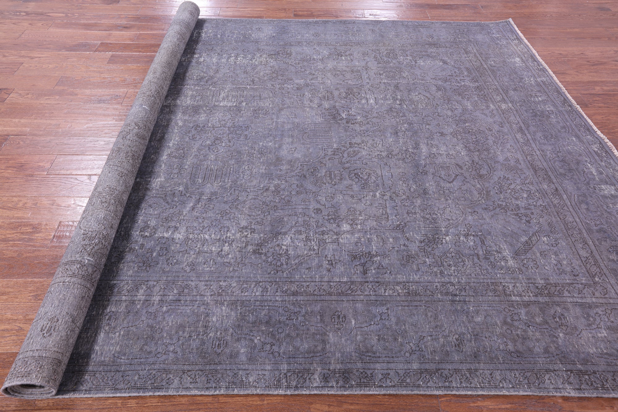 Persian Overdyed Hand Knotted Wool Rug - 7' 10" X 11' 5" - Golden Nile