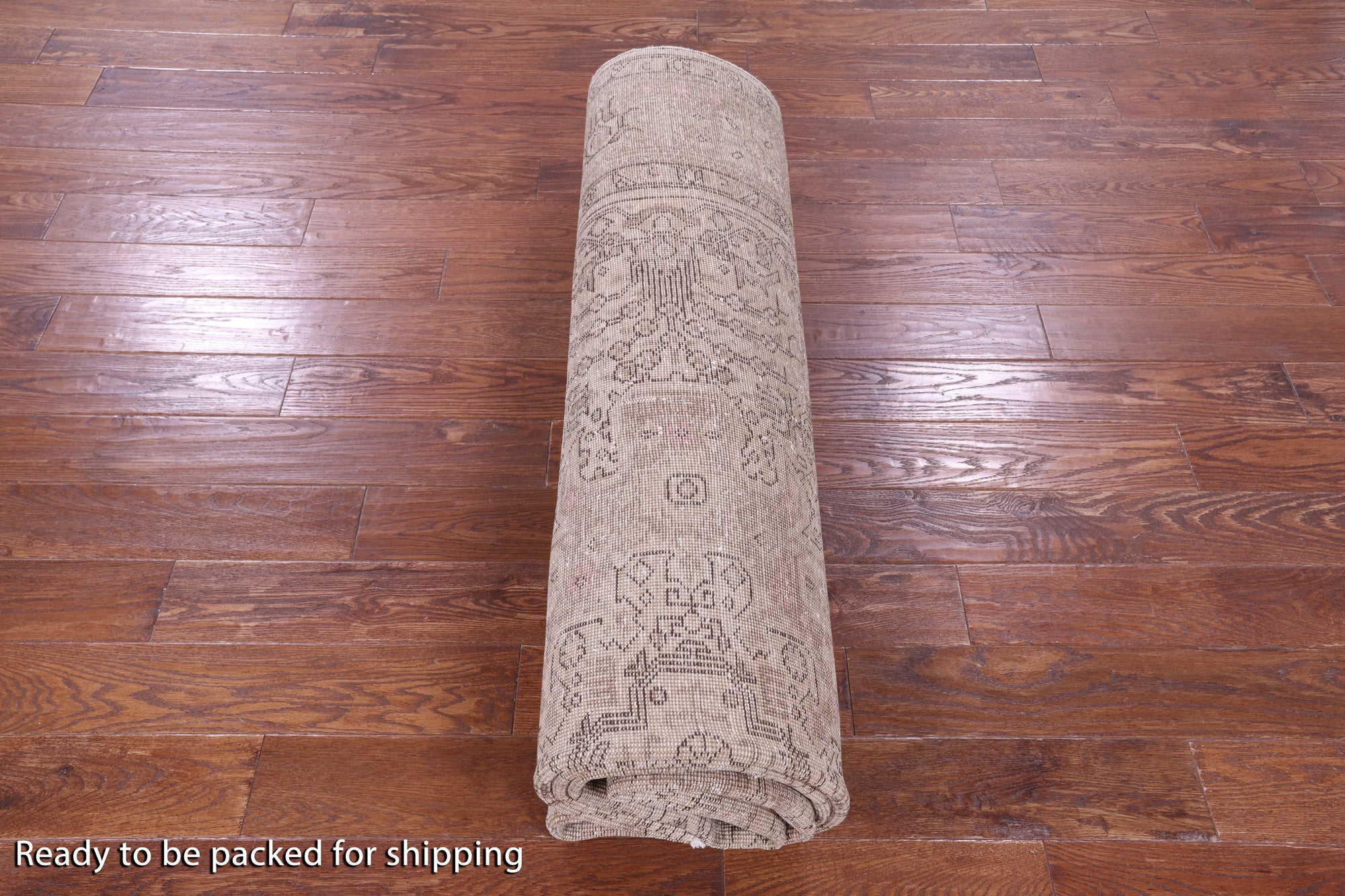 Persian Vintage White Wash Hand Knotted Wool Rug - 8' 2" X 11' 1" - Golden Nile