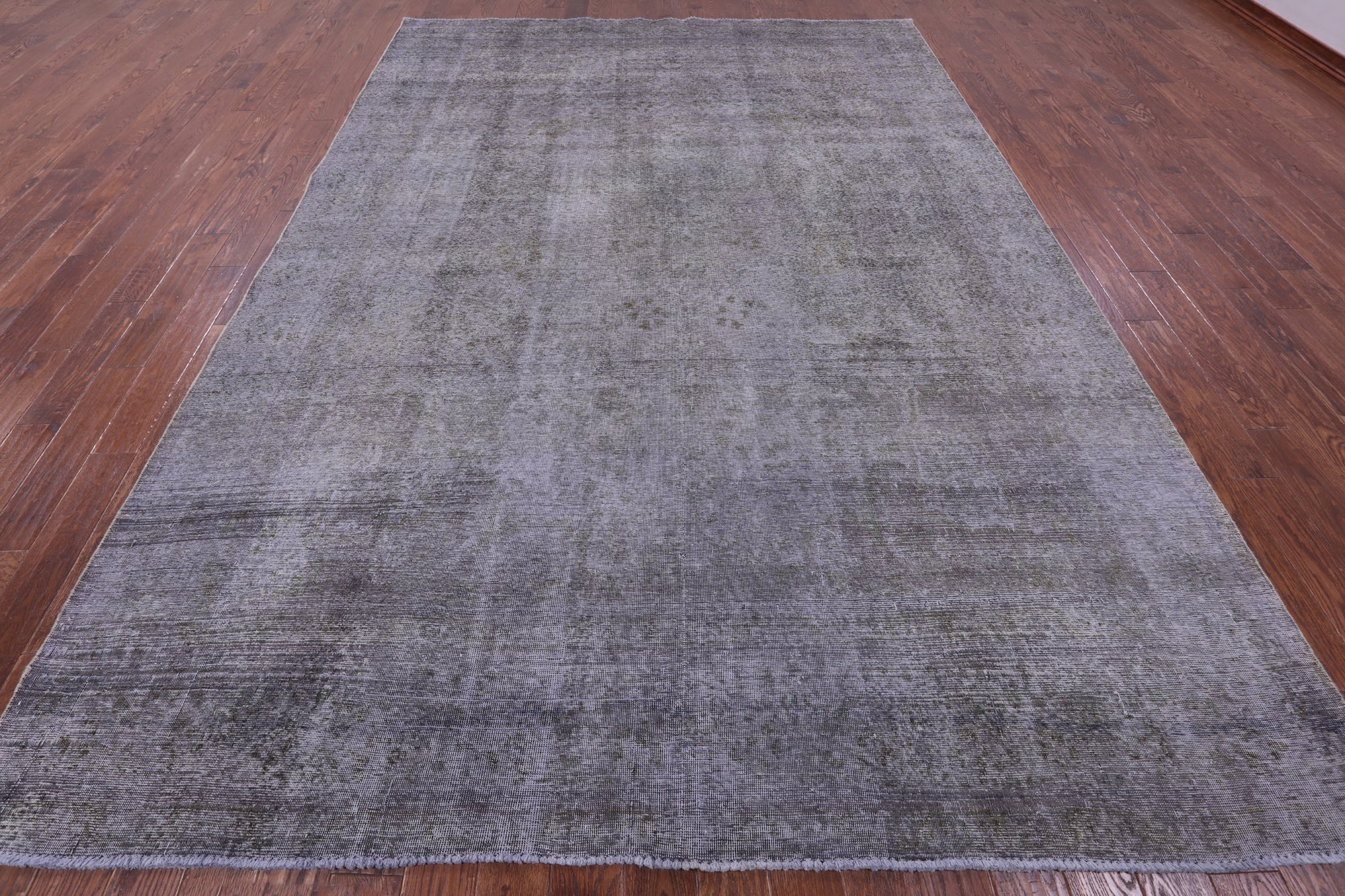 Grey Persian Overdyed Hand Knotted Wool Rug - 8' 10" X 12' 6" - Golden Nile